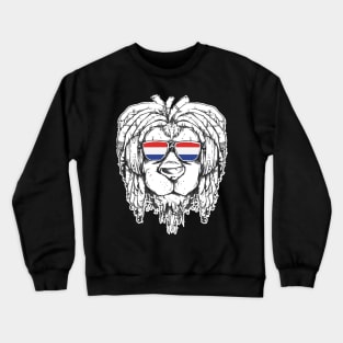 Rasta Reggae Lion Netherland Gift Rastafari Crewneck Sweatshirt